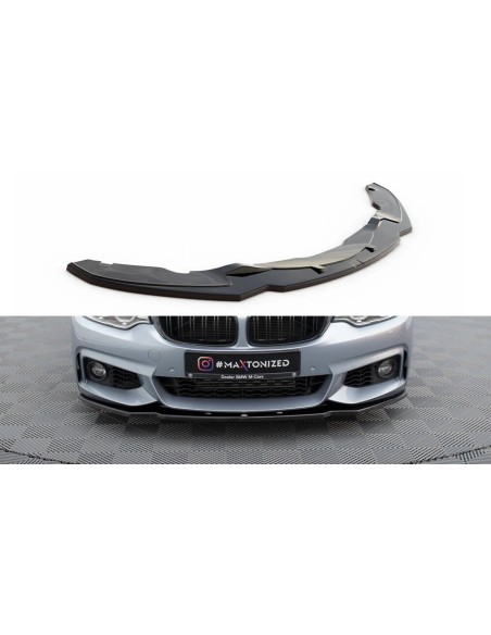 MAXTON España FRONT SPLITTER V.1 for BMW 4 Coupe / Gran Coupe / Cabrio M-Pack F32 / F36 / F33