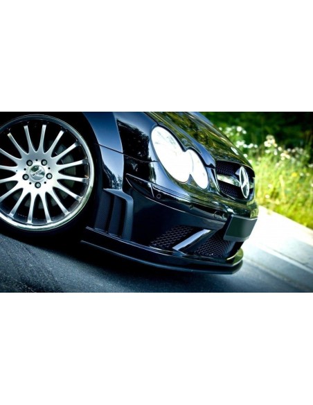 MAXTON España FRONT SPLITTER MERCEDES CLK W209 BLACK (SL BLACK SERIES LOOK)
