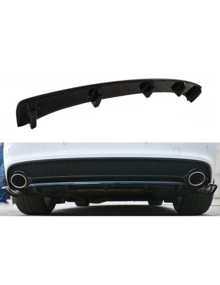 MAXTON España CENTRAL REAR SPLITTER AUDI A5 S-LINE FACELIFT (with a vertical bar)
