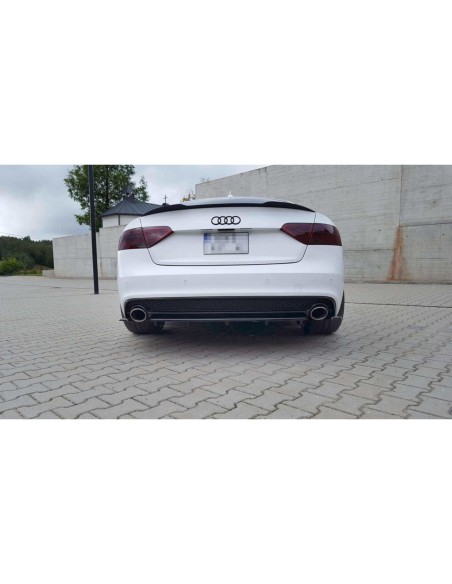 MAXTON España CENTRAL REAR SPLITTER AUDI A5 S-LINE FACELIFT (with a vertical bar)