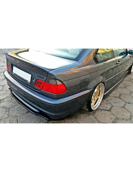 MAXTON España CENTRAL REAR SPLITTER BMW 3 E46 MPACK COUPE (without vertical bars)