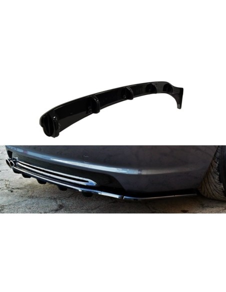 MAXTON España CENTRAL REAR SPLITTER BMW 3 E46 MPACK COUPE (with vertical bars)