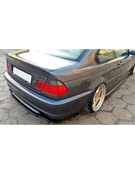 MAXTON España CENTRAL REAR SPLITTER BMW 3 E46 MPACK COUPE (with vertical bars)