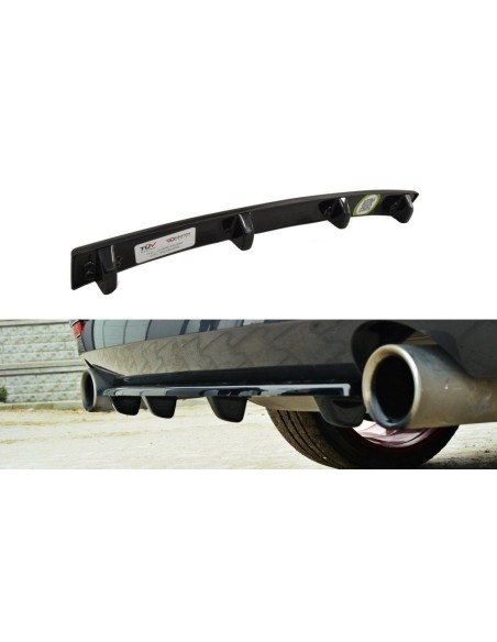 MAXTON España CENTRAL REAR SPLITTER for BMW 4 Coupe / Gran Coupe / Cabrio M-Pack F32 / F36 / F33 (with vertical bars)