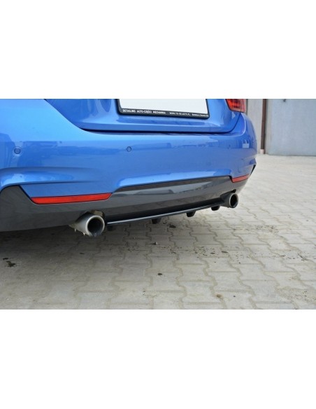 MAXTON España CENTRAL REAR SPLITTER for BMW 4 Coupe / Gran Coupe / Cabrio M-Pack F32 / F36 / F33 (with vertical bars)