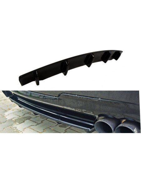 MAXTON España CENTRAL REAR SPLITTER for BMW 5 F11 M-PACK (fits two double exhaust ends)