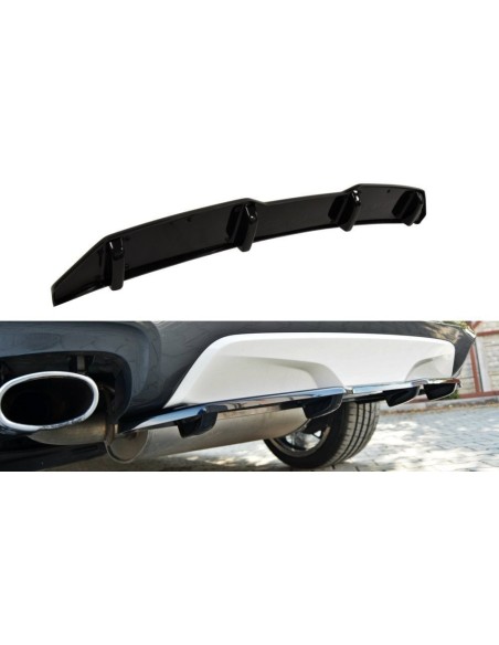 MAXTON España CENTRAL REAR SPLITTER for BMW X4 M-PACK (with a vertical bar)