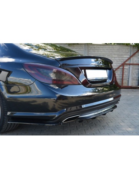 MAXTON España CENTRAL REAR SPLITTER MERCEDES CLS C218 (with a vertical bar) AMG LINE