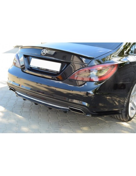 MAXTON España CENTRAL REAR SPLITTER MERCEDES CLS C218 (with a vertical bar) AMG LINE