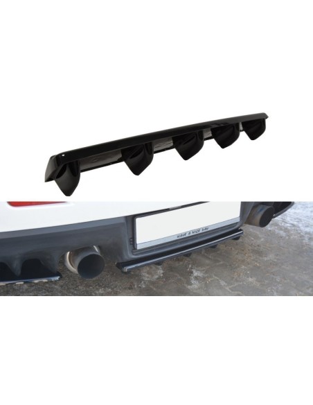 MAXTON España CENTRAL REAR SPLITTER Mitsubishi Lancer Evo X (with vertical bars)