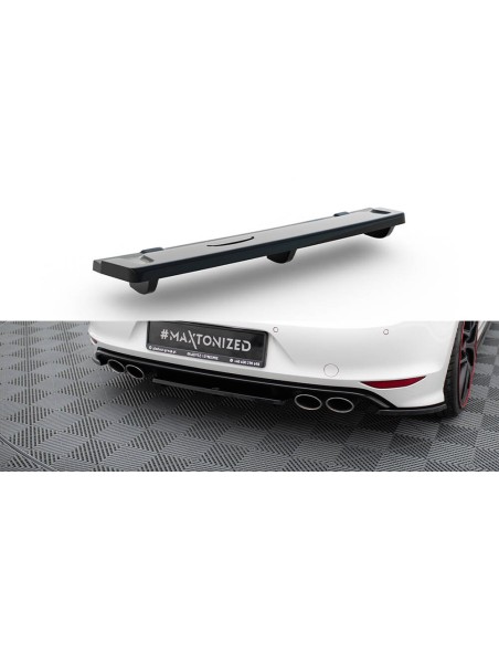 MAXTON España CENTRAL REAR SPLITTER VW GOLF VII R (with vertical bars)