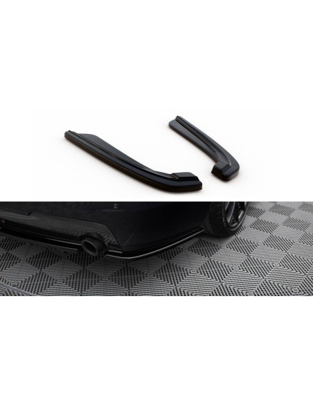 MAXTON España REAR SIDE SPLITTERS for BMW 5 F11 M-PACK (fits two single exhaust ends)