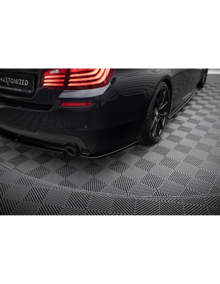 MAXTON España REAR SIDE SPLITTERS for BMW 5 F11 M-PACK (fits two single exhaust ends)