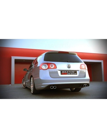 MAXTON España REAR BUMPER SPOILER VW PASSAT B6 ( R-LINE LOOK ) 2 EXHAUSTS