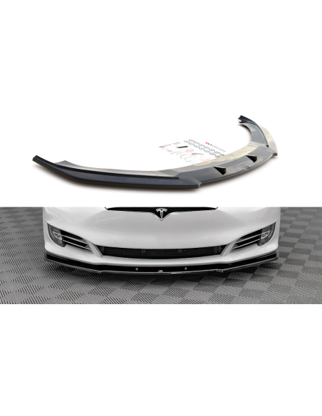 MAXTON España FRONT SPLITTER V.1 Tesla Model S Facelift