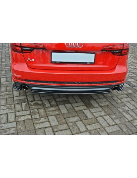 MAXTON España CENTRAL REAR SPLITTER Audi A4 B9 S-Line