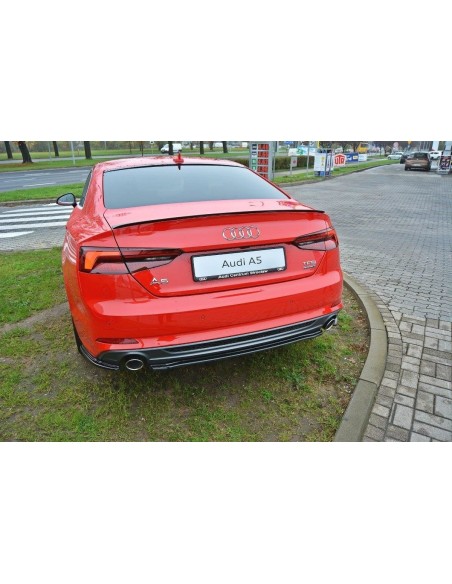 MAXTON España CENTRAL REAR SPLITTER Audi A5 F5 S-Line (without vertical bars)