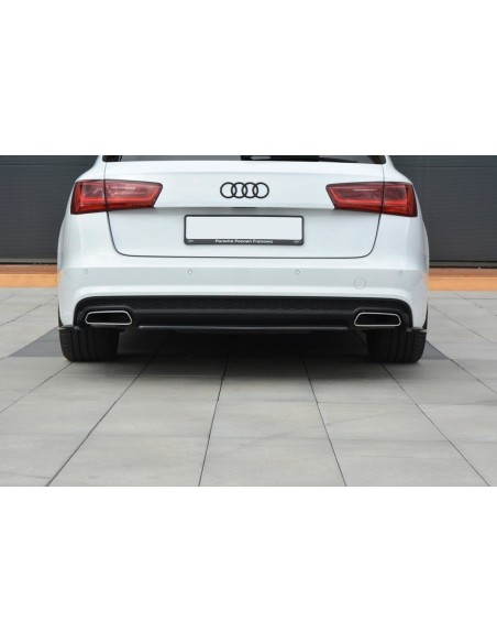 MAXTON España CENTRAL REAR SPLITTER Audi A6 C7 Avant S-line Facelift