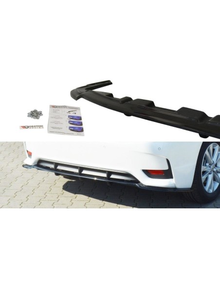 MAXTON España CENTRAL REAR SPLITTER Lexus CT Mk1 Facelift (with vertical bars)