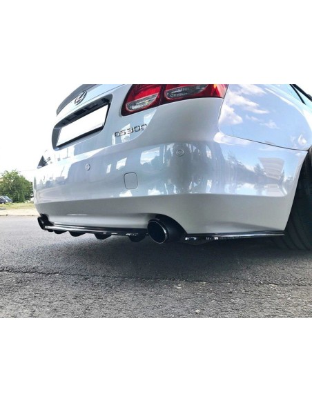 MAXTON España CENTRAL REAR SPLITTER Lexus GS 300 Mk3 Facelift (with vertical bars)