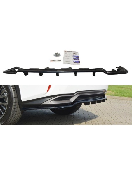 MAXTON España CENTRAL REAR SPLITTER Lexus RX Mk4 H (with vertical bars)