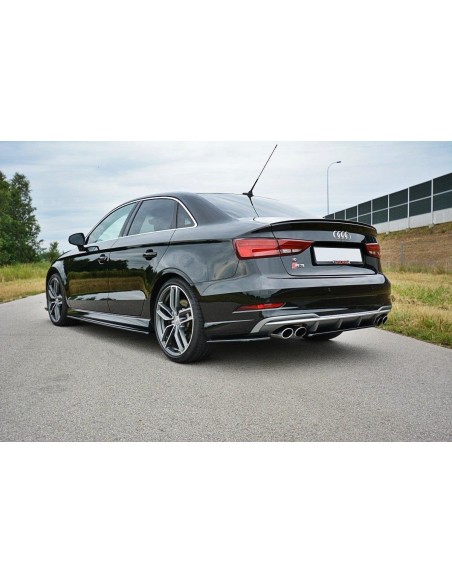 MAXTON España Rear Side Splitters Audi S3 / A3 S-Line 8V FL Sedan