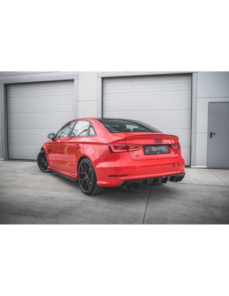 MAXTON España Side Skirts Diffusers V.1 Audi S3 / A3 S-Line 8V / 8V FL Sedan