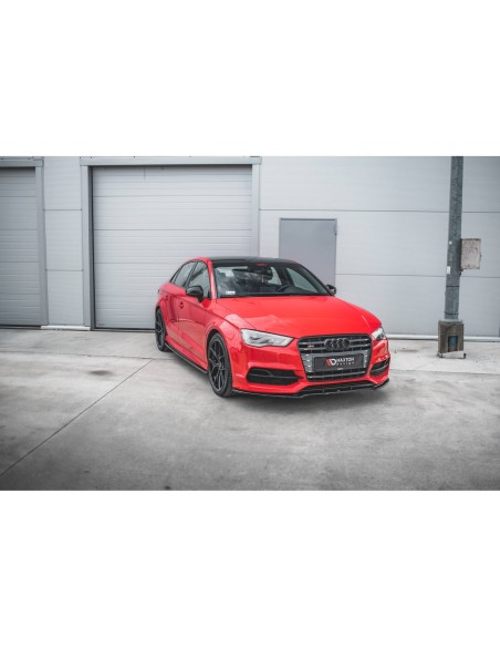 MAXTON España Side Skirts Diffusers V.1 Audi S3 / A3 S-Line 8V / 8V FL Sedan