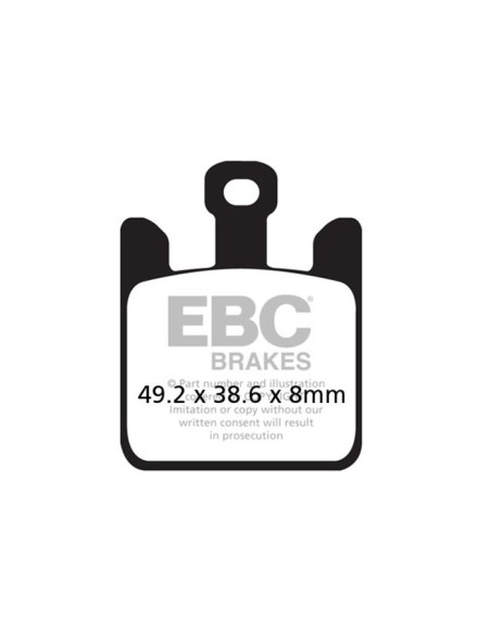 Juego de Pastilla sintetizada EBC FA369/4HH MOTOS