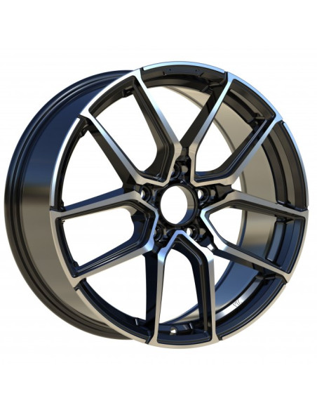 Llantas Negro Frontal Pulido 5X112 / CBS 03