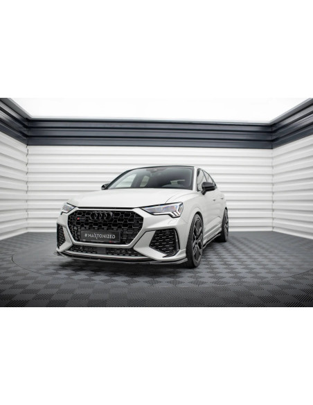 MAXTON Spain KIT Aerodinamico MAXTON DESIGN AUDI RSQ3 / Q3 SPORTBACK F3 (spoiler cap + front splitter v2)