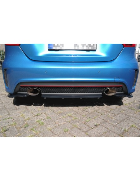 MAXTON España CENTRAL REAR SPLITTER (WITH VERTICAL BARS) MERCEDES-BENZ W176 AMG-LINE PREFACE