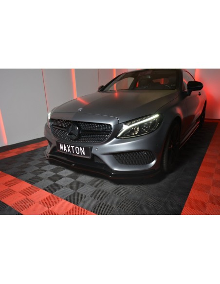 MAXTON España FRONT SPLITTER V.1 MERCEDES- BENZ C-CLASS W205 COUPE AMG-LINE