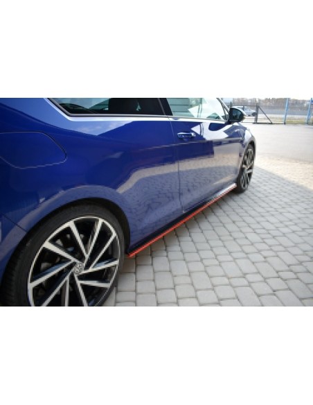 MAXTON España Side Skirts Diffusers V.2 VW Golf 7 R / R-Line Facelift