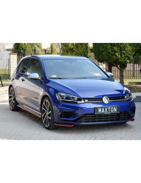 MAXTON España Front Splitter V.8 VW Golf 7 R / R-Line Facelift